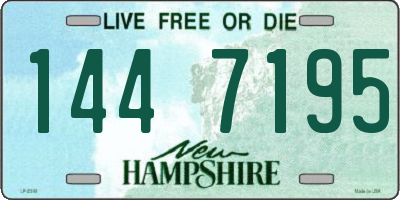 NH license plate 1447195