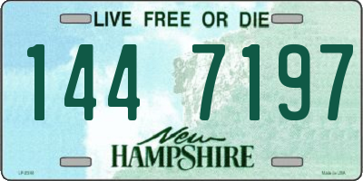 NH license plate 1447197