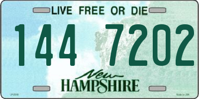 NH license plate 1447202