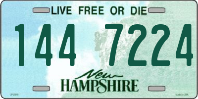 NH license plate 1447224