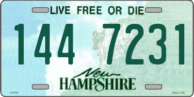 NH license plate 1447231
