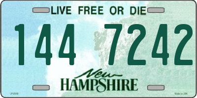 NH license plate 1447242