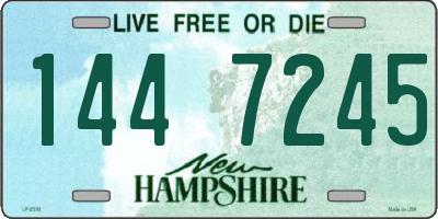 NH license plate 1447245