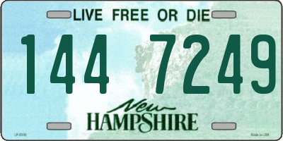 NH license plate 1447249