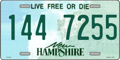 NH license plate 1447255