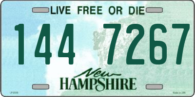 NH license plate 1447267