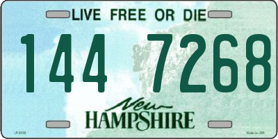 NH license plate 1447268
