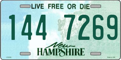 NH license plate 1447269