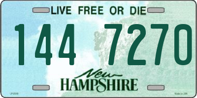 NH license plate 1447270
