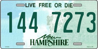 NH license plate 1447273
