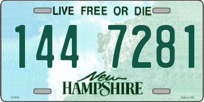 NH license plate 1447281