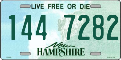 NH license plate 1447282