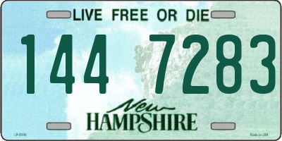 NH license plate 1447283