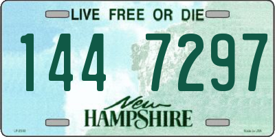 NH license plate 1447297