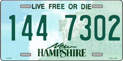 NH license plate 1447302
