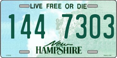 NH license plate 1447303