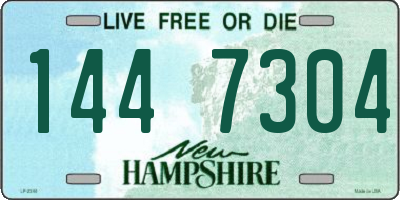 NH license plate 1447304