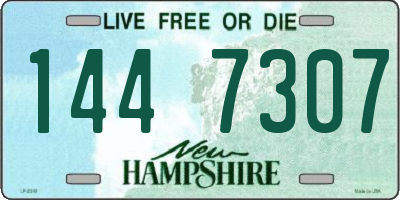 NH license plate 1447307