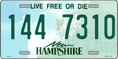 NH license plate 1447310