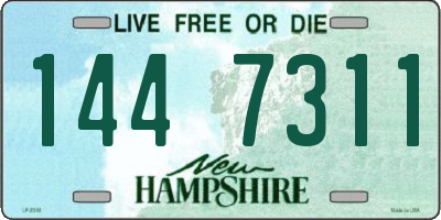 NH license plate 1447311