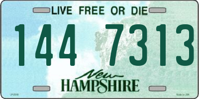 NH license plate 1447313