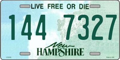 NH license plate 1447327