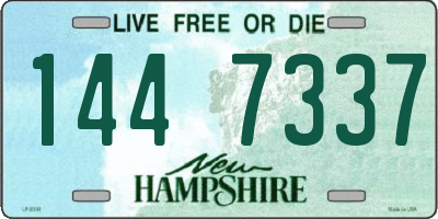 NH license plate 1447337