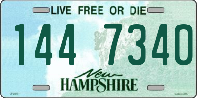 NH license plate 1447340