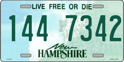 NH license plate 1447342