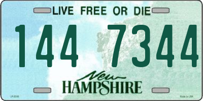 NH license plate 1447344
