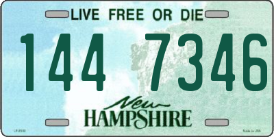 NH license plate 1447346