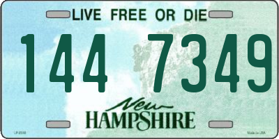 NH license plate 1447349