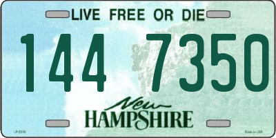 NH license plate 1447350