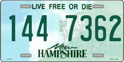NH license plate 1447362