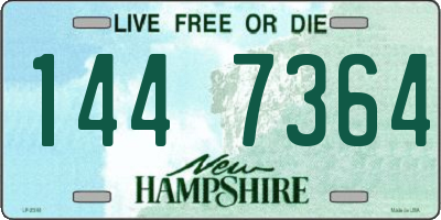 NH license plate 1447364