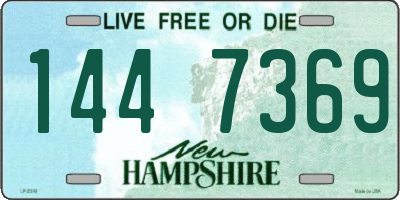 NH license plate 1447369