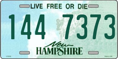NH license plate 1447373