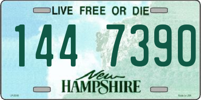 NH license plate 1447390