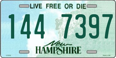 NH license plate 1447397