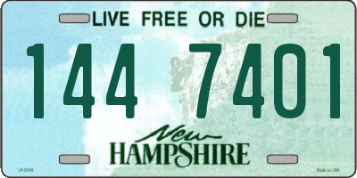NH license plate 1447401