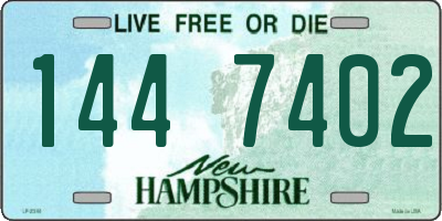 NH license plate 1447402