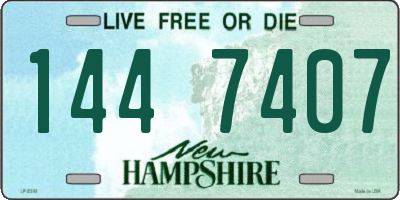 NH license plate 1447407