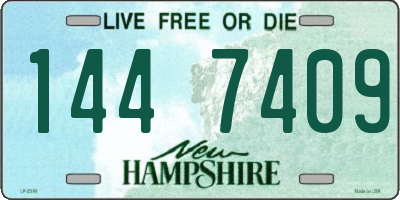 NH license plate 1447409
