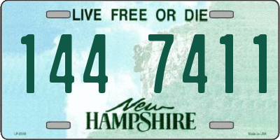 NH license plate 1447411