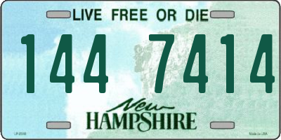 NH license plate 1447414