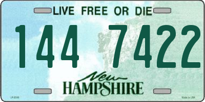 NH license plate 1447422