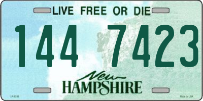 NH license plate 1447423