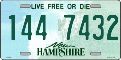 NH license plate 1447432