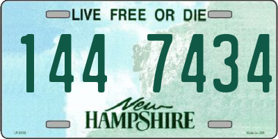 NH license plate 1447434