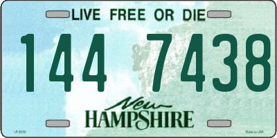 NH license plate 1447438